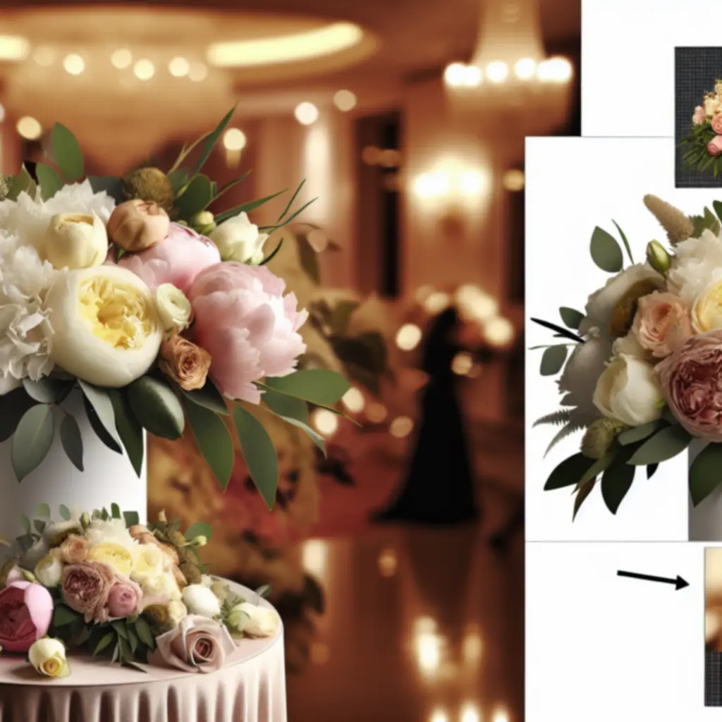 Artystyczny bukiet w odcieniach pudrowego różu i kremowej bieli