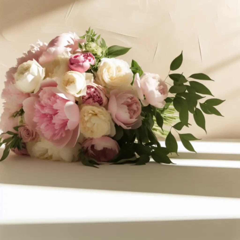 Luksusowy, kwiecisty bukiet w pastelowych odcieniach